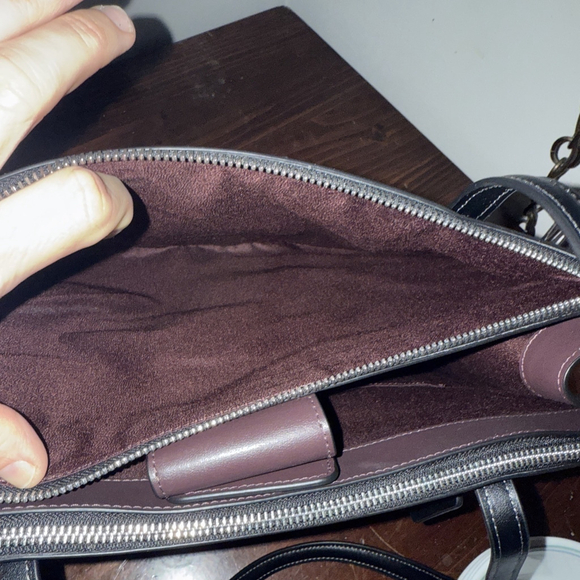 Coach NINA CARRYALL New Black Leather - Picture 9 of 10